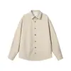 Camisa de Manga Larga Transpirable Cómoda de Imitación Lino Lyocell Tencel, Nuevo Modelo 26, Estilo Japonés, Talla Grande, Top para Hombre de Color Sólido