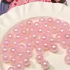 Cuentas Redondas de Agujero Recto de Sirena UV Acrílicas Accesorios para Pulsera Hecha a Mano con Cuentas Cadena de Teléfono Móvil Cuentas
