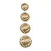 Botões de Metal Listrados Estilo Pequeno Luxo para Terno Casaco de Lã Tricotado Botões Simples Versáteis Decorativos Botões Costurados à Mão