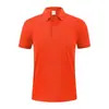 Camiseta polo de color sólido pesado camiseta logo impreso algodón de imitación fina 215g solapa pesada overol Paul manga corta