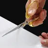 Venta Directa de Fábrica Tijeras de Papelería de Aleación de Zinc Tijeras de Oficina Tijeras Doradas Tijeras Pequeñas para Manualidades DIY Tijeras de Acero Inoxidable para Estudiantes