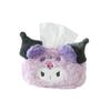 Funda de Pañuelos de Peluche Kuromi Melody Caricatura Linda Decoración de Escritorio para el Hogar Caja de Pañuelos Caja de Pañuelos para Niñas