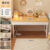 Tocador, Mesa de Tocador, Escritorio para Recámara, Mesa Integrada para Niñas, Tocador Sencillo para Uso en Habitación de Alquiler