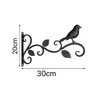 Gancho Decorativo de Ferro Forjado Transfronteiriço Suporte de Parede para Cesta Suspensa Suporte para Suporte de Flores Cesta de Flores Pothos Varanda Gancho Suspensor para Gaiola de Pássaros Suporte para Lustre