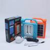 Luz recarregável portátil solar para casa Acampamento ao ar livre Camping Multifuncional Telefone celular recarregável LED Luz solar