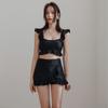 Bikini Estilo Japonés y Coreano Estilo Chanel 2023 Sexy Adelgazante Cintura Alta Cubre Vientre de Moda Deportiva Dividido Traje de Baño para Mujeres