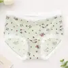 Calcinha Feminina de Seda Gelada Sem Costura Sensação de Pele Nuada Cintura Média Respirável Confortável Forro Antibacteriano de Seda de Amora Elástico Levanta Bumbum Calcinha Feminina