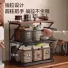 Estante de almacenamiento de escritorio, organizador multicapa para cafetera, gabinete de aparador, estante de almacenamiento para bocadillos, bolsitas de té, tazas de agua, tazas de café