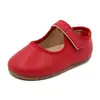 Nuevos Zapatos de Cuero Suave para Niñas Otoño 2022, Zapatos de Baile para Jardín de Infancia, Zapatos de Cuero con Velcro
