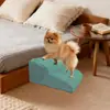 Escalera de Escalada para Perros Pequeños y Gatos para el Hogar de 2, 3 y 4 Escalones, Peldaños Antideslizantes, Escalera para Sofá de Cama para Mascotas Multicapa Desmontable y Lavable