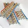 Máquina de moldeo por inyección tipo soporte de doble fila manifold de agua circulación de agua de enfriamiento manifold de agua distribuidor de agua divisor de nivel de agua de doble capa válvula de bola