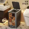 Cubo de basura para inodoro con tapa para prevenir olores, Cesta de pañuelos para el hogar tipo pedal, Cubo de basura estrecho para cocina y baño