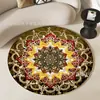 Alfombra de Lujo Ligero para Sala de Estar, Resistente a las Manchas y Fácil de Cuidar, Tapete Antideslizante, Área Grande, Alfombra Completa para Mesita de Noche, Alfombra Redonda para Pies de Dormitorio