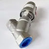 Válvula de Assento Angular Pneumática de Aço Inoxidável 304 Vapor de Alta Temperatura Tipo Y Válvula de Assento Angular Dn15 20 25 32 40 50