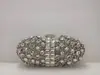 Strass de Cristal Estoque Pronto Bolsa de Festa Metal Vazado Estojo Rígido Bolsa de Diamante Comércio Exterior Vestido de Banquete