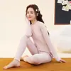 Conjunto de Roupa Térmica para Adolescentes Meninas e Meninos, Adequado para Alunos do Ensino Fundamental II e Médio, como Camada Interna para Uniformes Escolares, Incluindo Blusas e Calças de Outono