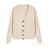 Marca de moda de comercio exterior Am* Otoño e Invierno Nuevo Cárdigan de Punto Corazón Pequeño Suéter de Punto Casual Unisex con Cuello en V Chaqueta