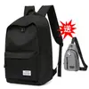 Mochila Escolar Casual para Homens, Mochila Simples de Lona, Mochila Estilo Coreano, Mochila Escolar de Grande Capacidade para Alunos do Ensino Médio, Bolsa para Viagem de Computador