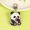 Nuevo Llavero de Acrílico de Panda de Bambú Lindo de Aspecto Alto Colgante de Mochila Escolar de Acrílico de Dibujos Animados