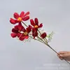 Crisântemo cosmos ramo único flor de amoreira flor artificial estilo ins decoração de casa flor flor artificial enfeites parede de flores de casamento flor de segurar