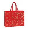 Bolsas de Tote No Tejidas en Stock, Bolsas de Regalo de No Tejido Engrosado Hechas a Medida, Bolsas de Tote Laminadas Ecológicas para Regalos de Año Nuevo