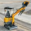 Fábrica de origen: Excavadora trituradora de ingeniería civil, excavadora de 1,5 toneladas, excavadora pequeña trituradora agrícola