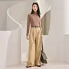 Suéter térmico de lana de cuello alto, top de punto liso de manga larga simple, nuevo top ajustado para otoño e invierno