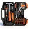 Conjunto de ferramentas de hardware doméstico laranja mais vendido internacionalmente com 24 peças/39 peças com armazenamento para reparos diários do carro e uso manual