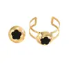 Joyería Transfronteriza de Estilo Europeo y Americano Sencillo, Pulsera Personalizada de Estrella de Cinco Puntas Estilo Lujo Ligero, Joyería de Mano Versátil de Aleación Microincrustada a Mano