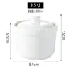 Taza de Sopa de Nido de Pájaro Taza de Sopa de Cerámica con Tapa Taza Impermeable de Agua con Azúcar de Nido de Pájaro Taza de Postre de Porcelana Blanca Porcelana de Postre Taza de Sopa Estofada de Bocadillo Shaxian