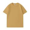 Camiseta de Manga Corta con Cuello Redondo de Hilo Doble Pesado 280g Algodón Puro para Hombre y Mujer con Hombro Caído Color Sólido Deportiva Holgada Media Manga Juvenil