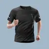 Camiseta de Secado Rápido para Hombre Verano Seda de Hielo Manga Corta Nueva Ropa de Entrenamiento Deportivo para Correr Baloncesto Holgada Ropa de Fitness