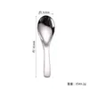 Colher Personalizada de Aço Inoxidável 304 Colher de Sobremesa Infantil Colher de Servir Espessa de Hotel Colher de Sopa Doméstica Colher de Condimento para Cozinha Ocidental