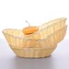 Cesta de almacenamiento de pan de ratán sintético, tejida a mano, de ratán sintético de PP, cesta tejida de frutas, cesta de frutas y verduras, cesta de pan