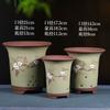 Maceta para Orquídeas de Arena Morada Maceta para Orquídeas de Arena Morada Yixing Maceta de Cerámica para Orquídeas con Plato Paquete de Mayorista Daño