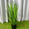 Grama Cebolinha de Junco Simulada Escandinava Grande Biônica Planta Falsa Envasada Paisagismo Decoração de Janela do Chão ao Teto Interna Ornamentos