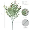 Cientos de Combinaciones de Ramos de Plantas Verdes Simuladas para Embellecimiento de Jardines Exteriores, Decoración de Flores Artificiales de Eucalipto, Flores Artificiales Transfronterizas para Comercio Exterior