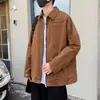 Nueva chaqueta retro estilo ropa de trabajo para hombre 2026, una chaqueta corta elegante y genial con un toque de alta gama, perfecta para primavera y otoño, con cuello de solapa y diseño de chaqueta de béisbol