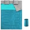 Saco de dormir, Colcha para exteriores para adultos para todas las estaciones, Doble propósito, Camping ligero, Camping de verano, Para pasar la noche, Uso en coche, Resistente al frío