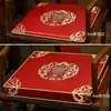 Almofada de Sofá Mogno Estilo Chinês Cadeira Banqueta Poltrona Madeira Maciça Cadeira Chapéu Oficial Esponja Látex Almofada de Cadeira de Jantar Almofada de Cadeira de Chá Verão