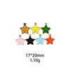 Cara Sonriente Estrella de Cinco Puntas Estrella Pequeña DIY Aleación Esmalte Accesorios de Joyería Transfronterizos Accesorios para el Cabello Llavero Colgante