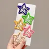 Pinzas para el cabello infantiles de moda con forma de estrella, versátiles y no dañan el cabello, juego de pasadores para arreglar mechones sueltos y flequillo, accesorios para el cabello para niñas