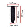 Hebilla de coche para arnés de cableado de camión de carga y hebilla localizadora de revestimiento de techo A156 OE:15975244