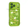 Funda para iPhone 18 con patrón pequeño de hierba floral fresca, funda suave de TPU de cobertura total anticaída para Apple 17, disponible en varios colores