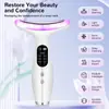 Nuevo Masajeador de Cuello de Luz de Siete Colores con Vibración y Temperatura Constante para Cuidado de Arrugas en el Cuello, Masaje Facial y Tratamiento de Belleza