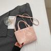 Bolsa de mão casual estilo coreano, moderna, personalizada, com contraste de cores, bolsa transversal elegante e sofisticada para mulheres