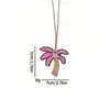 Parche Bordado Hecho a Mano con Cuentas de Árbol de Coco Limón con Correa para Colgar, Colgante para Bolso Pequeño, Accesorios de Pedrería, Adornos para Ropa