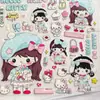 Adesivos de Gelatina Fofos Estilo Coreano Desenho Animado Hello Kitty Menina Desenho Animado Gatinho Kitty Novo DIY Celular Tablet