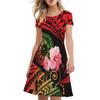 Vestido Camiseta de Manga Corta para Mujer 2024 Nuevo Vestido Versátil de Cuello Redondo
