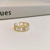 Anillo de amor para mujer, exquisito anillo de circonita con incrustaciones de diamantes, ligero, de lujo, de alta gama, ajustable, para dieta, anillo de nicho.